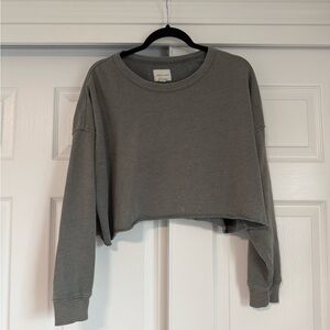 American Eagle Outfitters Green Crop Top